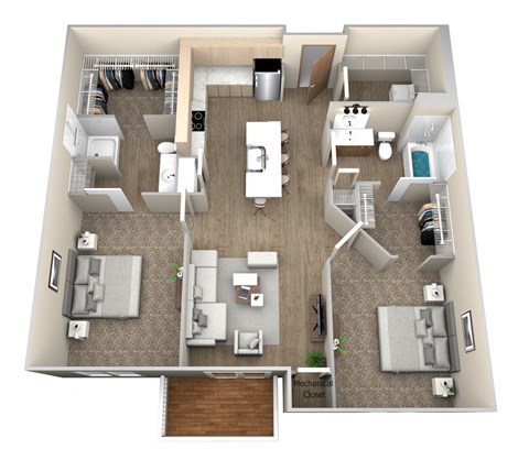 our apartments have a spacious floor plan with plenty of room to move around at Pinehurst Apartments, Baxter Minnesota
